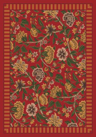 Vachell Indian Red Pastiche Collection Area Rug