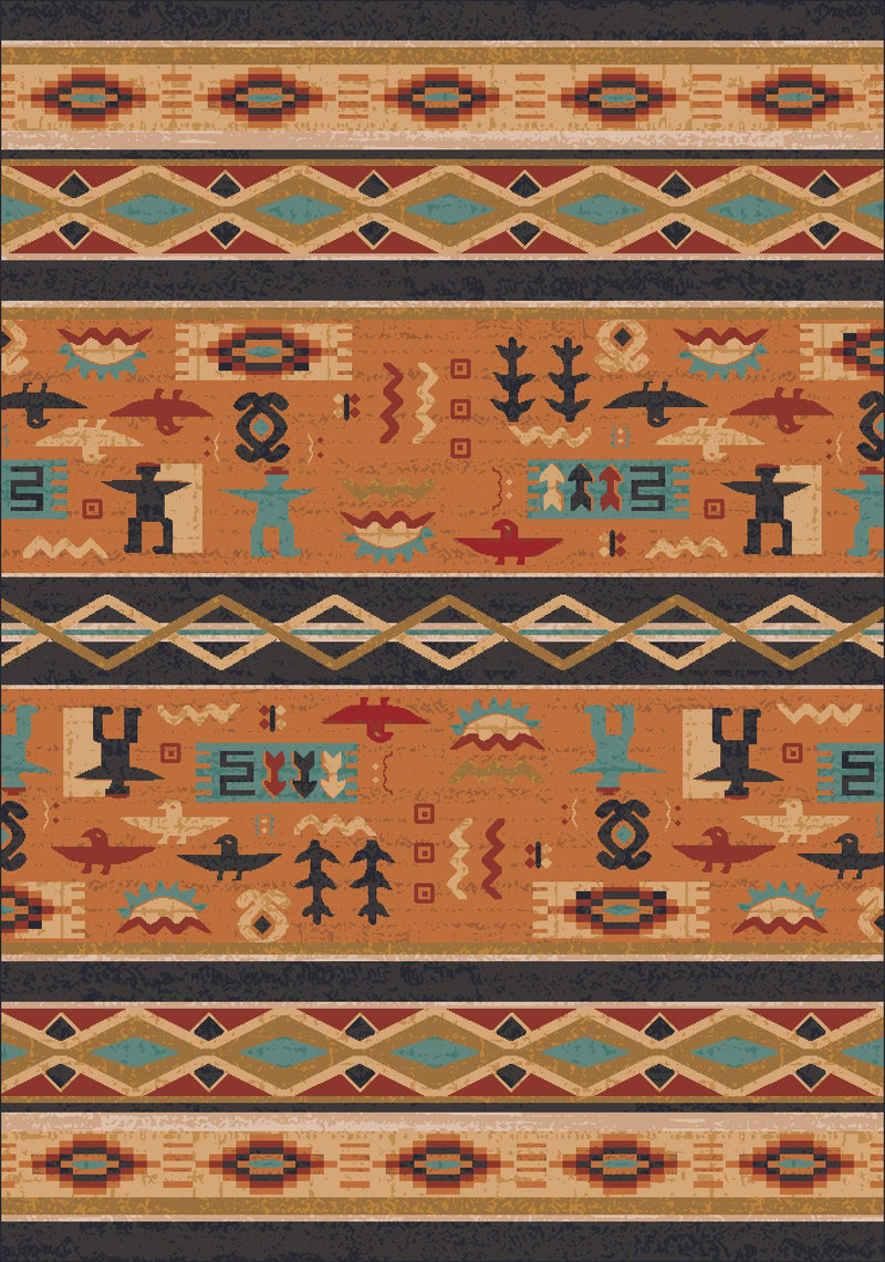 Wide Ruins Smog Pastiche Collection Area Rug