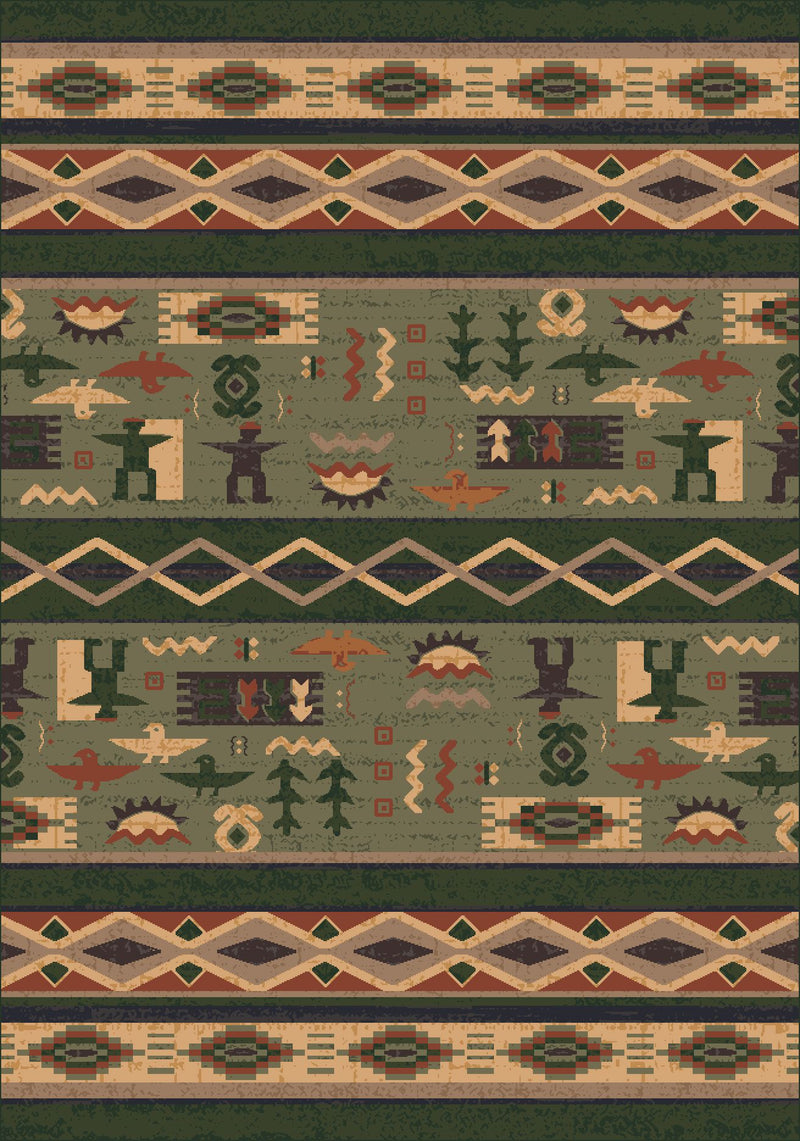 Wide Ruins Autumn Forest Pastiche Collection Area Rug