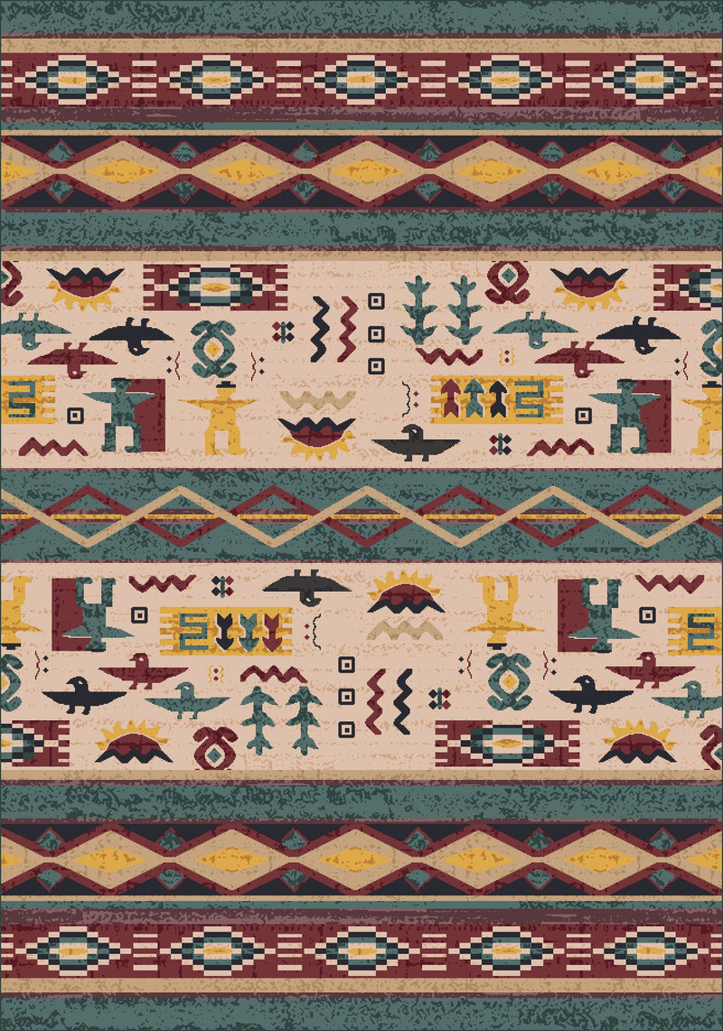 Wide Ruins Hazy Forest Pastiche Collection Area Rug