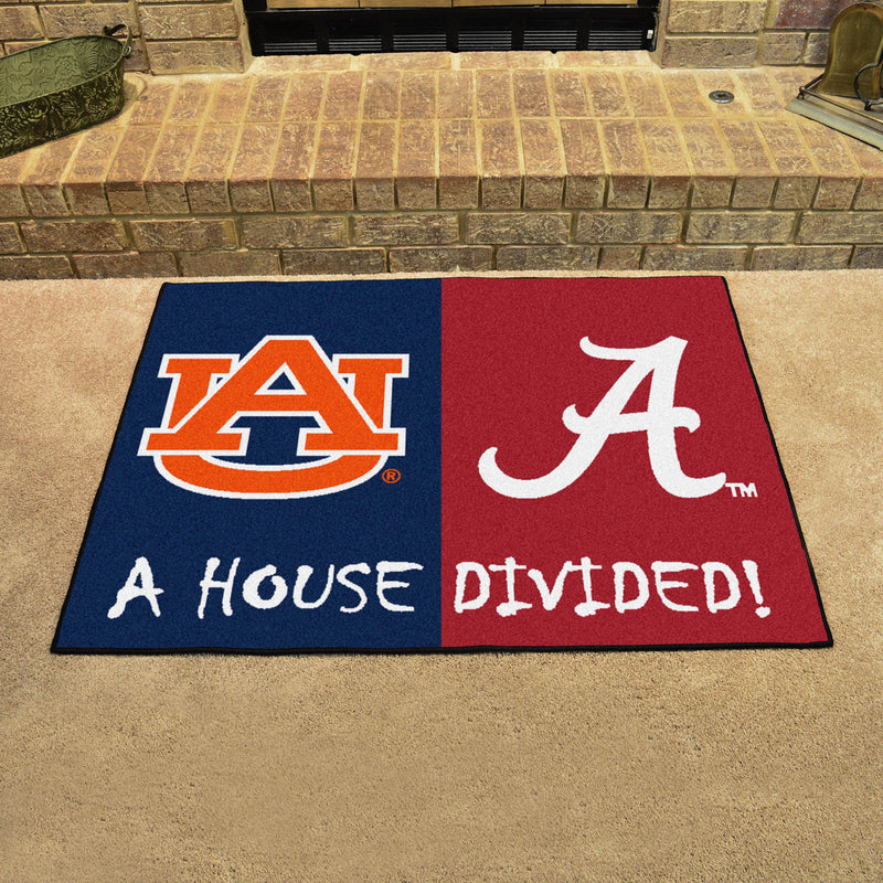 House Divided - Alabama / Auburn Collegiate Mat