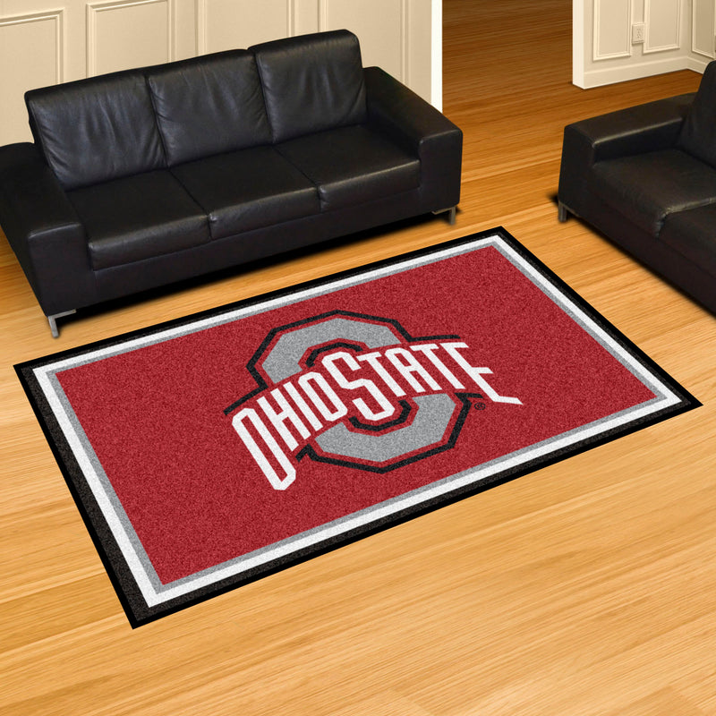 Ohio State University Collegiate 5x8 Plush Rug