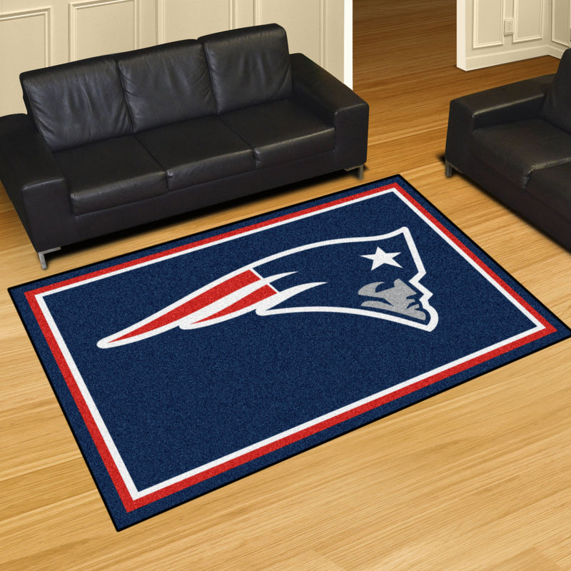 New England Patriots NFL 5x8 Plush Rugs