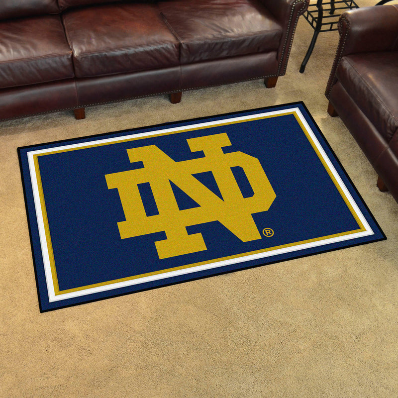 Notre Dame Collegiate 4x6 Plush Rug