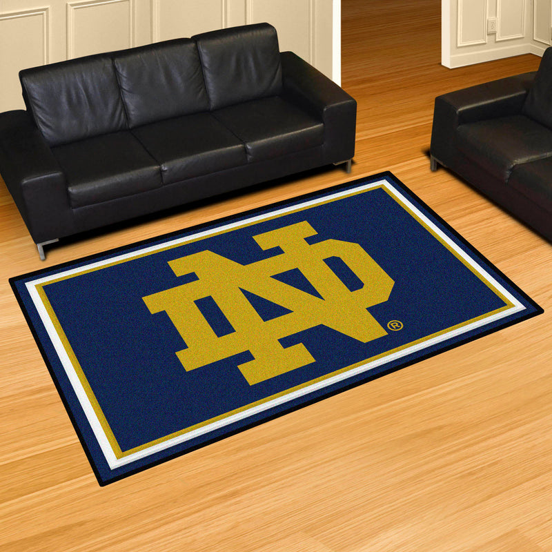 Notre Dame Collegiate 5x8 Plush Rug