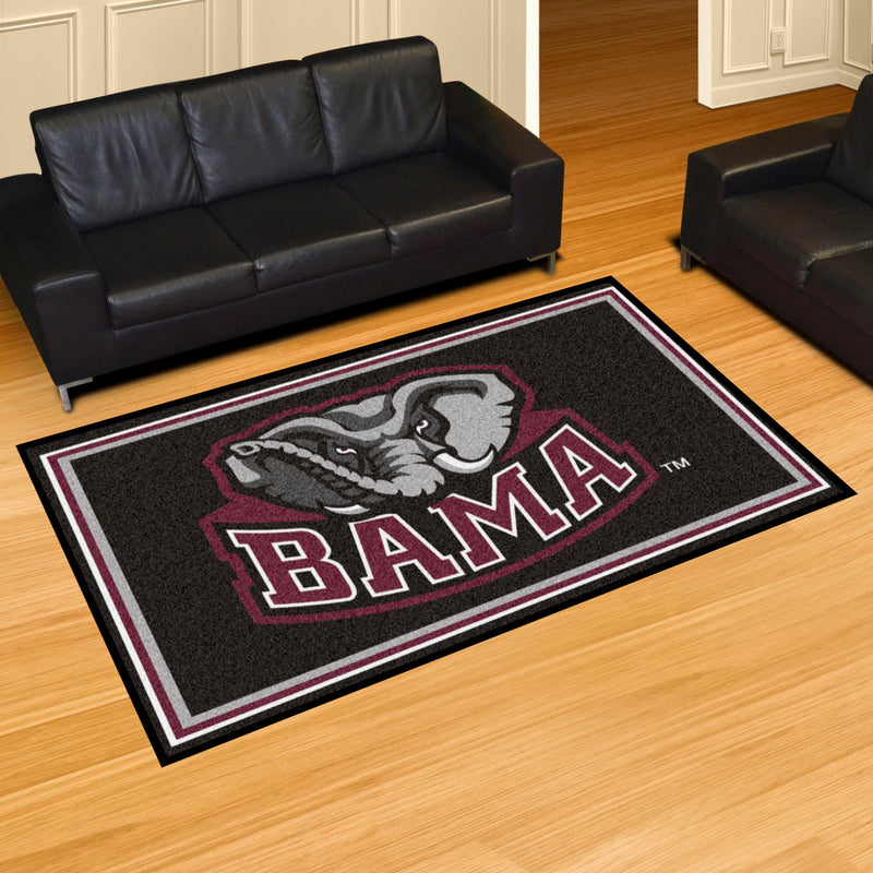 University of Alabama BAMA Collegiate 5x8 Plush Rug
