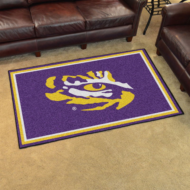 Louisiana State University Collegiate 4x6 Plush Rug