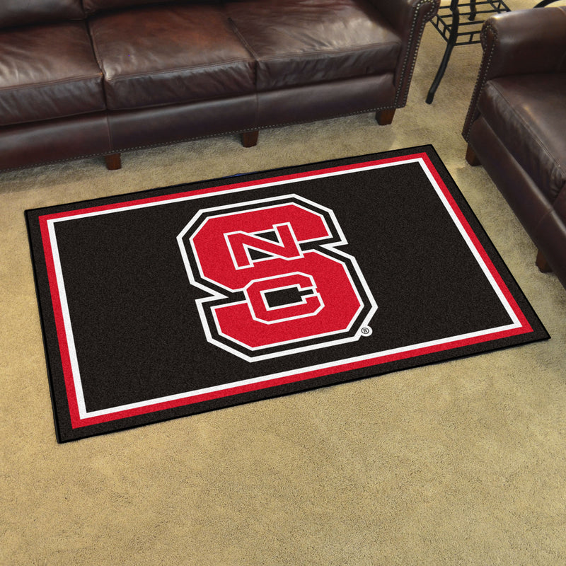 North Carolina State University Collegiate 4x6 Plush Rug