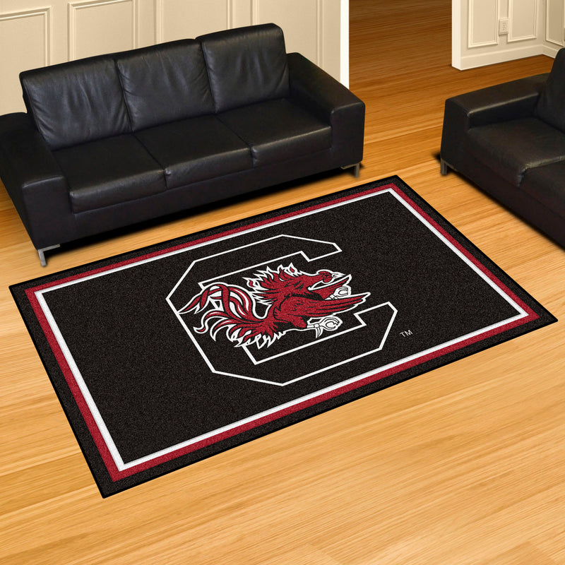 Collegiate Rugs University of South Carolina Collegiate 5x8 Plush Rug | Made in the USA