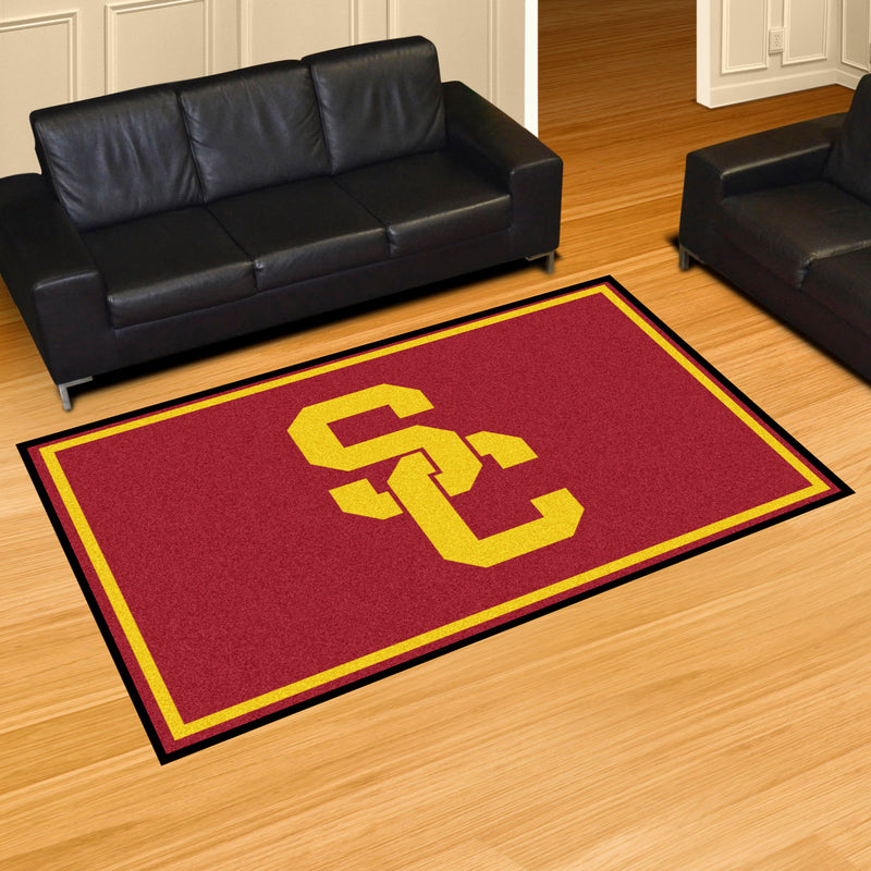 University of Southern California Collegiate 5x8 Plush Rug