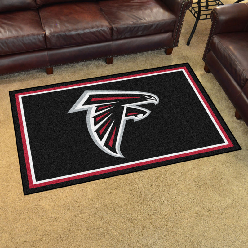 Atlanta Falcons NFL 4x6 Plush Rugs