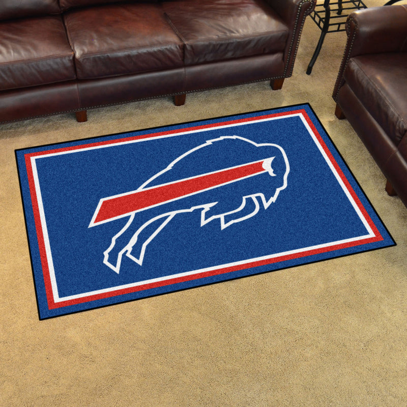 Buffalo Bills NFL 4x6 Plush Rugs