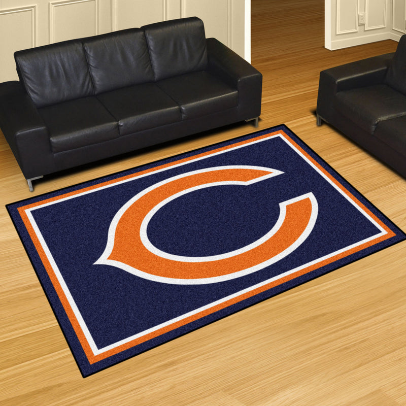 Chicago Bears NFL 5x8 Plush Rugs