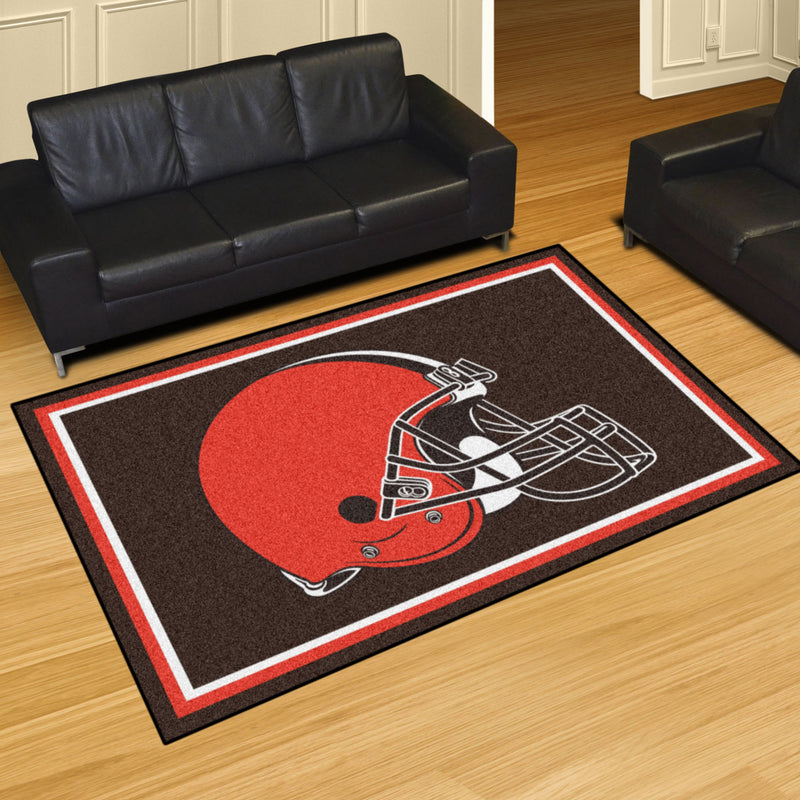 Cleveland Browns NFL 5x8 Plush Rugs