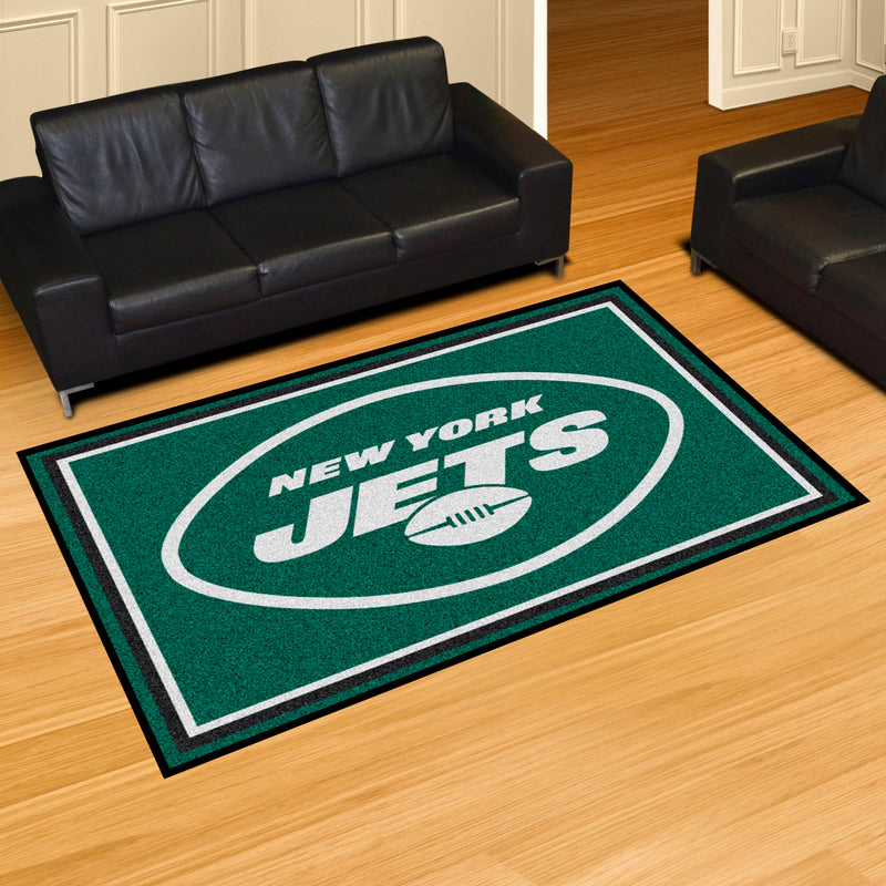 New York Jets NFL 5x8 Plush Rugs