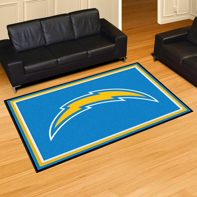Los Angeles Chargers NFL 5x8 Plush Rugs