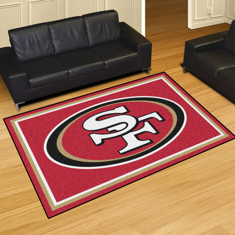 San Francisco 49ers NFL 5x8 Plush Rugs