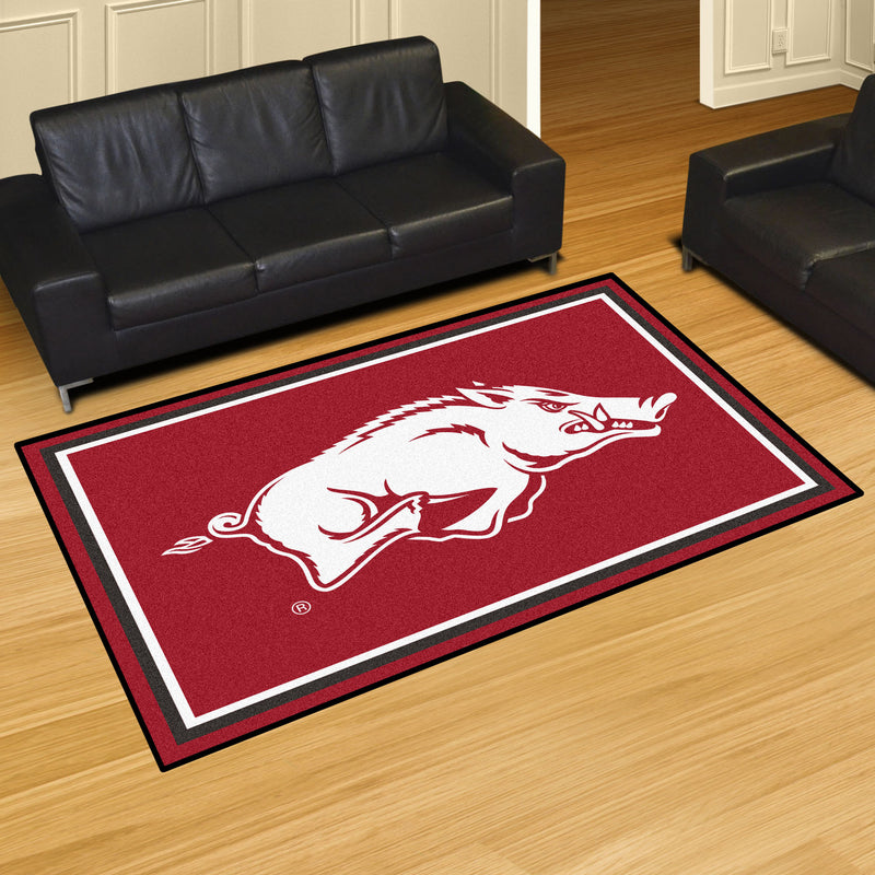 University of Arkansas Collegiate 5x8 Plush Rug