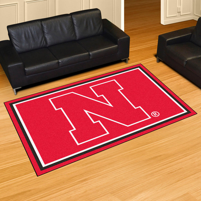 University of Nebraska Collegiate 5x8 Plush Rug