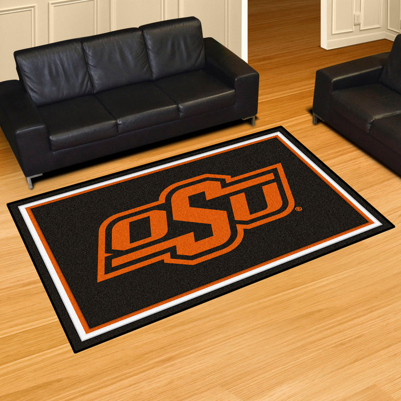 Oklahoma State University Collegiate 5x8 Plush Rug