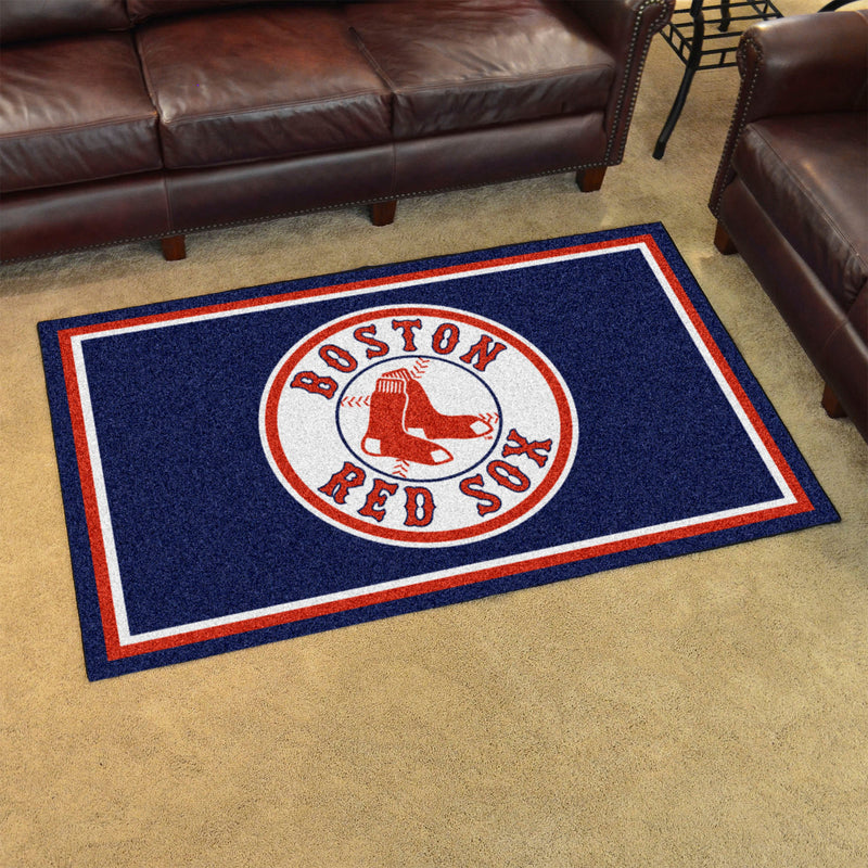 Boston Red Sox MLB 4x6 Plush Rugs