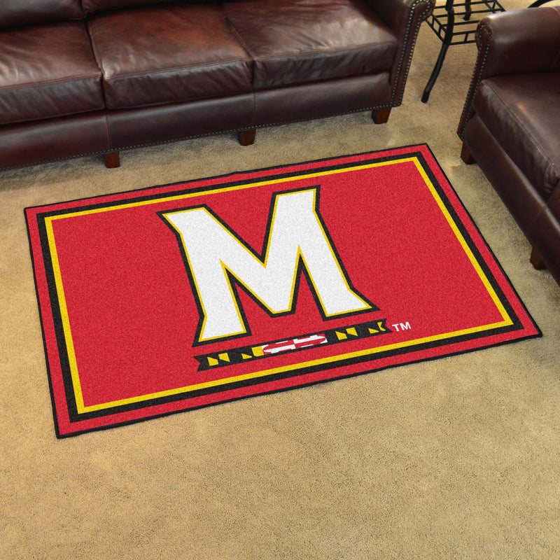 University of Maryland Collegiate 4x6 Plush Rug