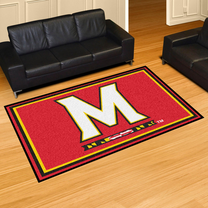 University of Maryland Collegiate 5x8 Plush Rug