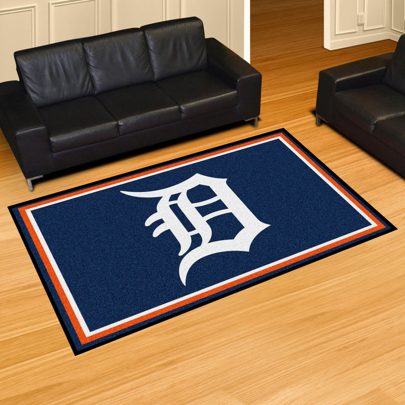 Detroit Tigers MLB 5x8 Plush Rugs