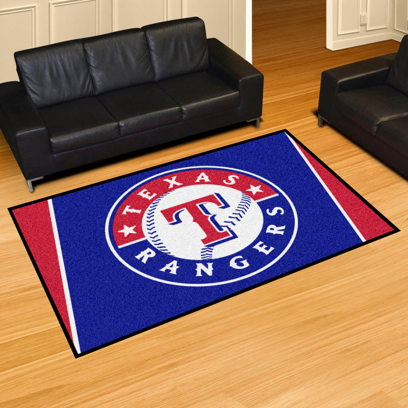 Texas Rangers MLB 5x8 Plush Rugs