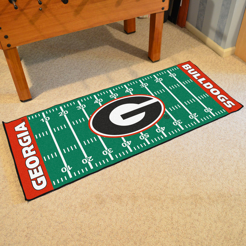 University of Georgia Collegiate Football Field Runner Mat