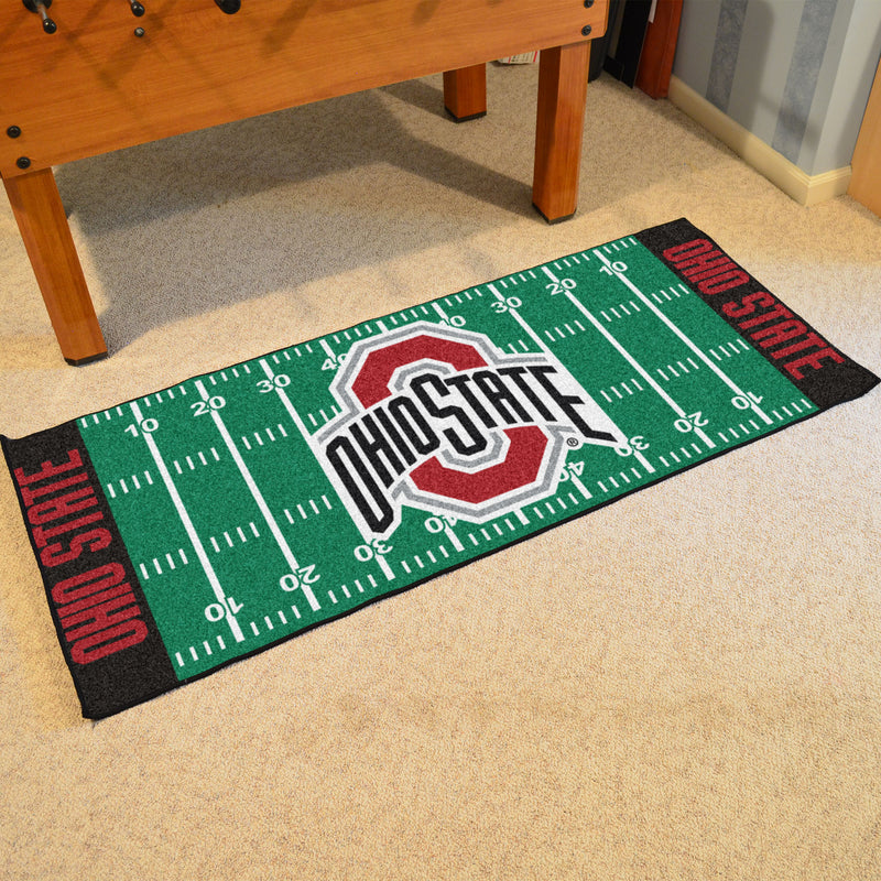 Ohio State University Collegiate Football Field Runner Mat