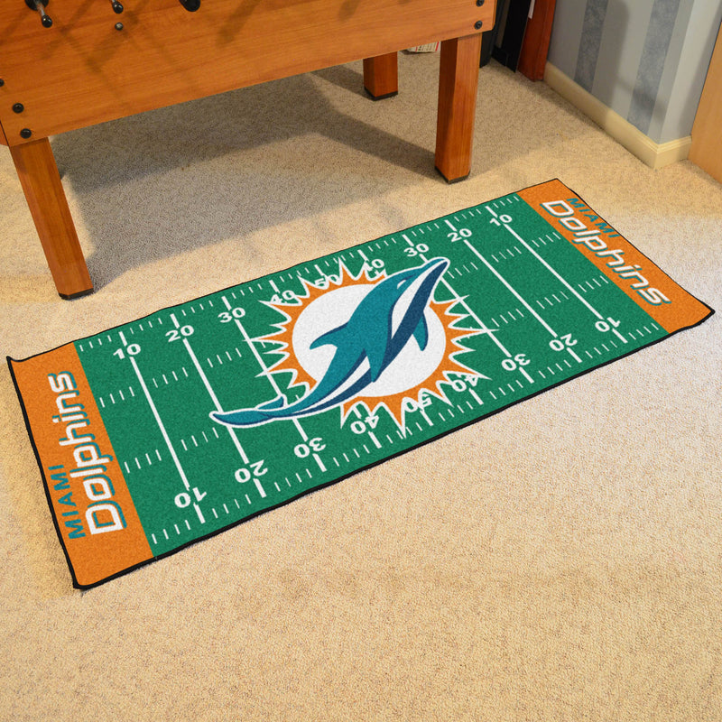 Miami Dolphins NFL Football Field Runner Mats