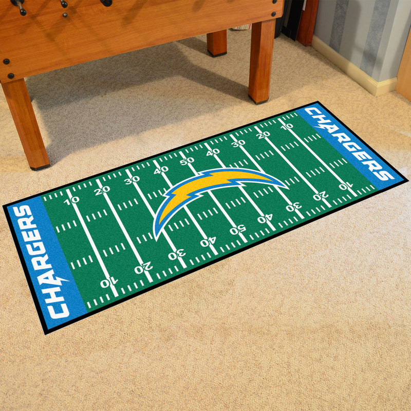 Los Angeles Chargers NFL Football Field Runner Mats