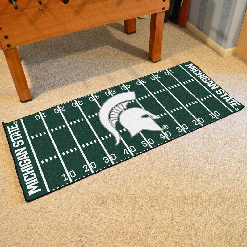 Michigan State University Collegiate Football Field Runner Mat