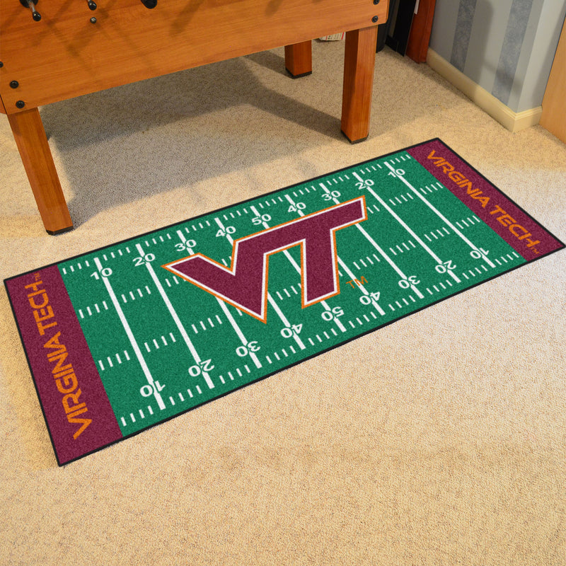 Virginia Tech Collegiate Football Field Runner Mat