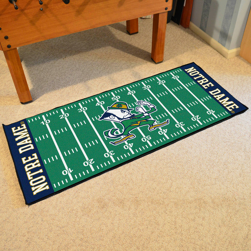 Notre Dame Fighting Irish Collegiate Football Field Runner Mat