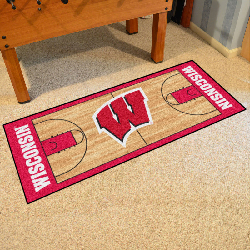 University of Wisconsin Collegiate NCAA Basketball Runner Mat