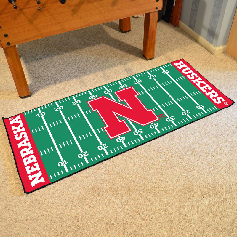 University of Nebraska Collegiate Football Field Runner Mat