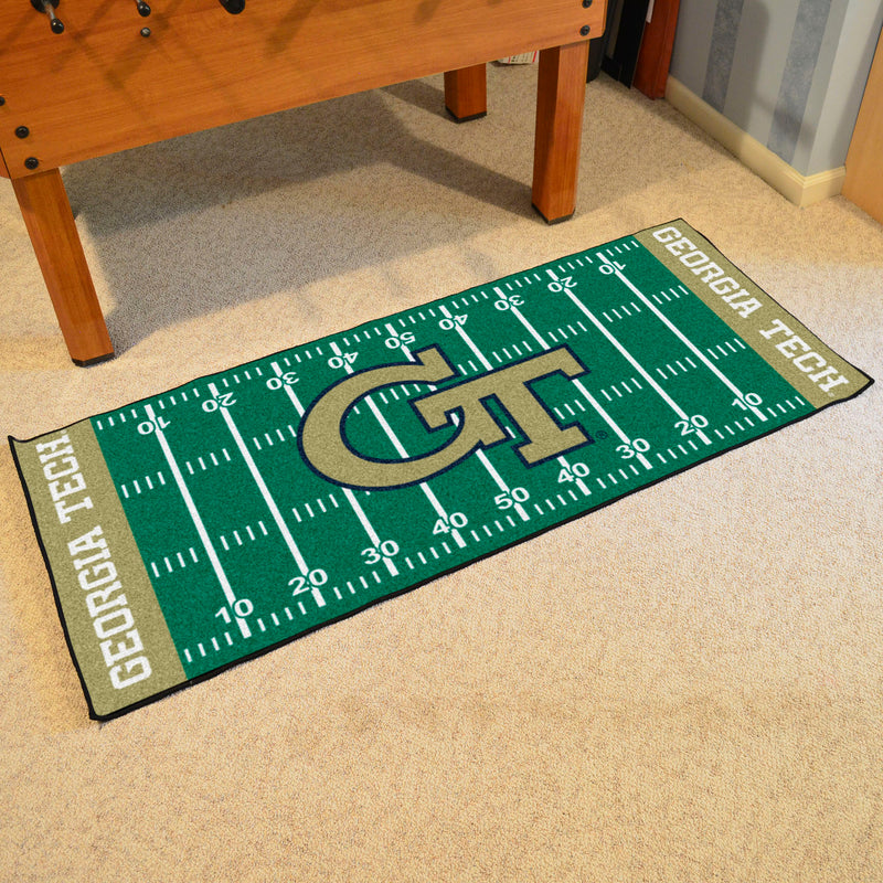 Georgia Tech Collegiate Football Field Runner Mat