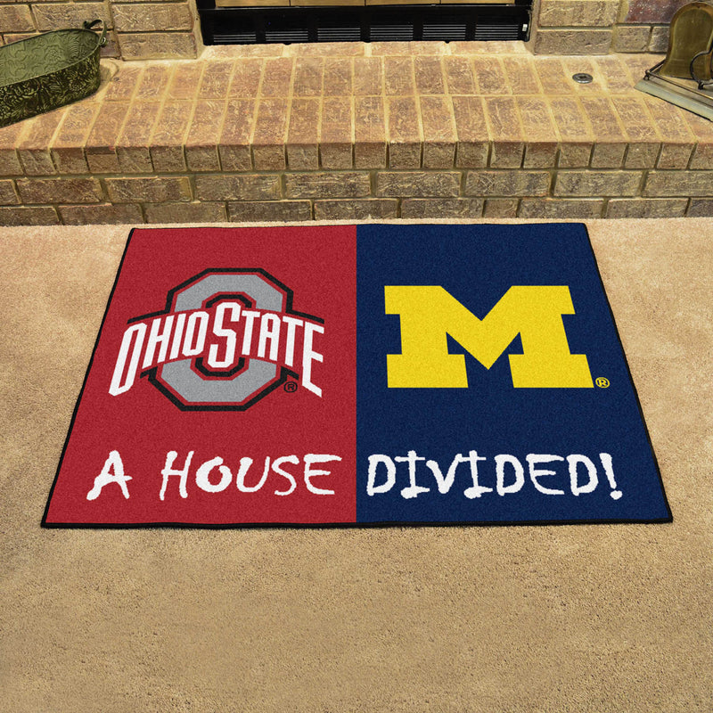 House Divided - Ohio State / Michigan Collegiate Mat