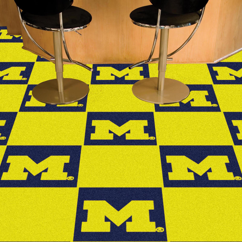 University of Michigan Collegiate Team Carpet Tiles