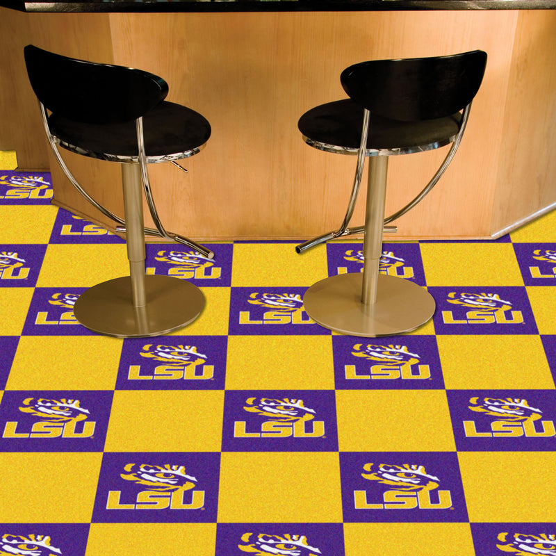 Louisiana State University Collegiate Team Carpet Tiles