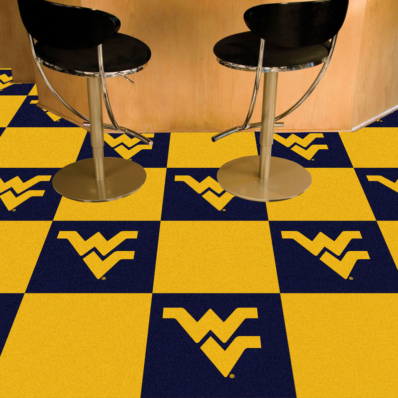 West Virginia University Collegiate Team Carpet Tiles