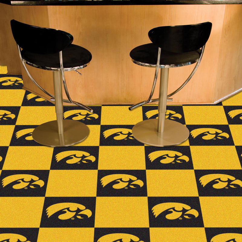 University of Iowa Collegiate Team Carpet Tiles