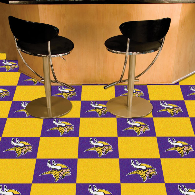 Minnesota Vikings NFL Team Carpet Tiles