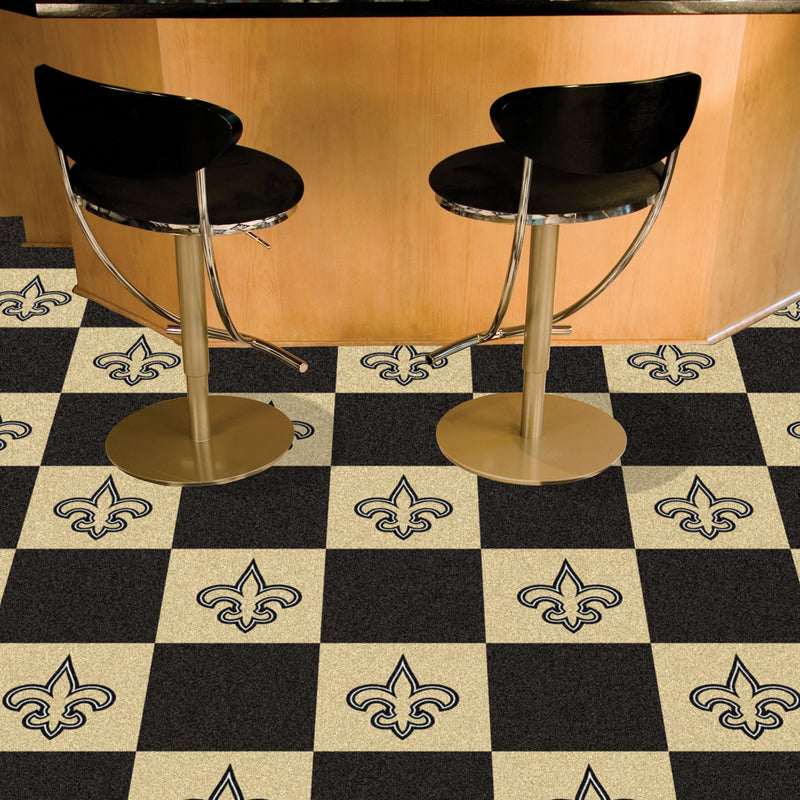 New Orleans Saints NFL Team Carpet Tiles