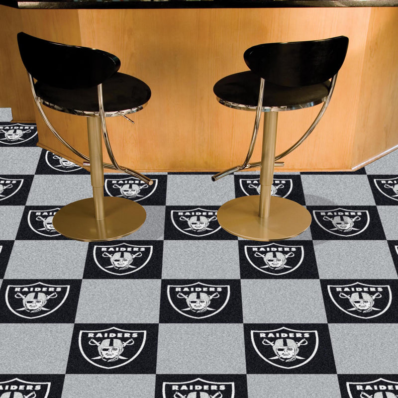 Oakland Raiders NFL Team Carpet Tiles