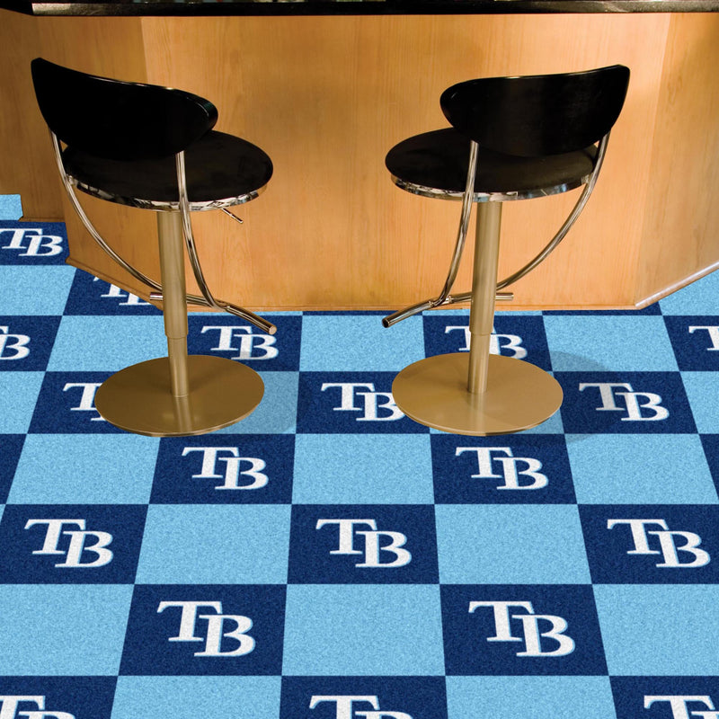 Tampa Bay Rays MLB Team Carpet Tiles