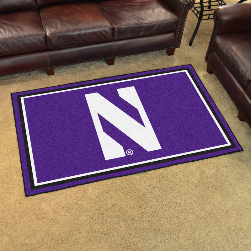 Northwestern University Collegiate 4x6 Plush Rug