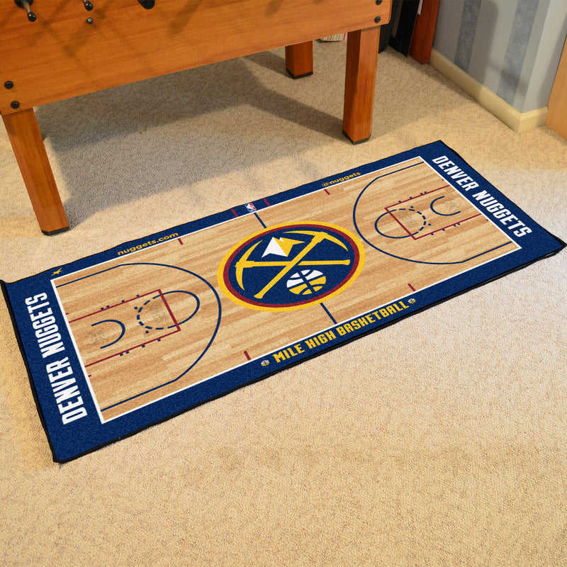 Denver Nuggets NBA Court Large Runner